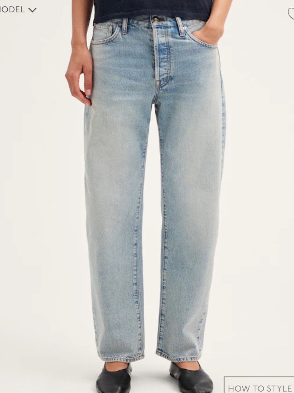 Madewell The Barrel-Leg Light Wash Jean